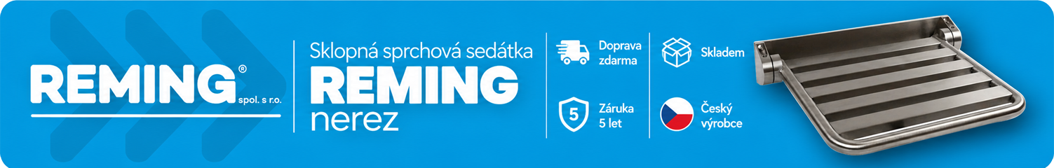 REMING nerezová sklopná sedátka do sprchových koutů